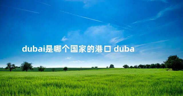 dubai是哪个国家的港口 dubai哪个国家简称